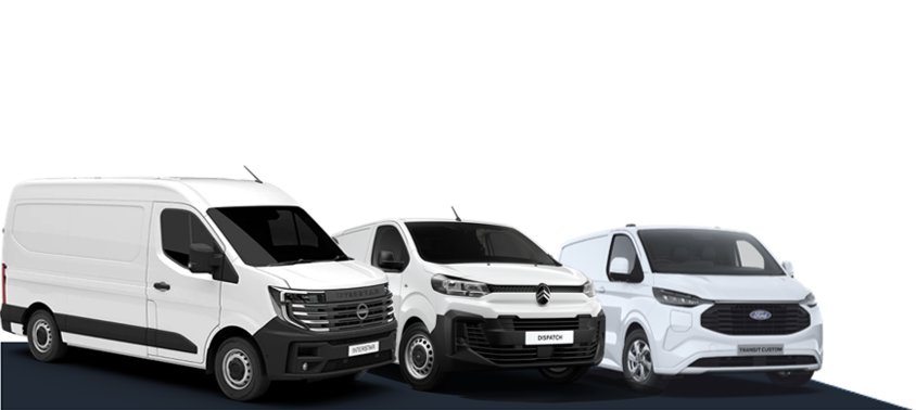 Nissan Interstar, Citroen Dispatch and Ford Transit Custom vans