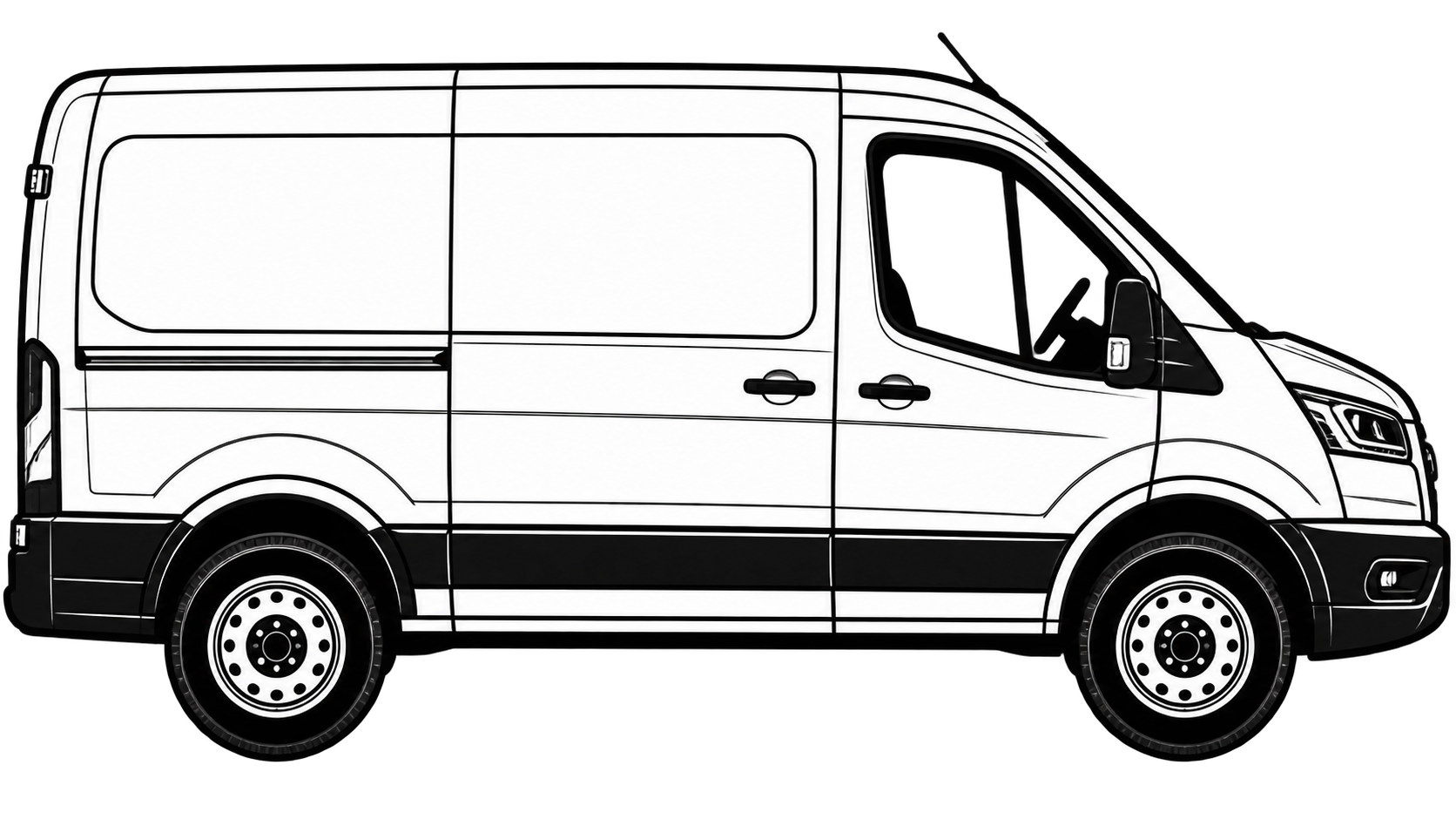 Panel van outline